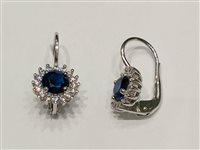 Earrings Duezeta Woman in White Gold OROBKATEBLUZIRC2ZM10